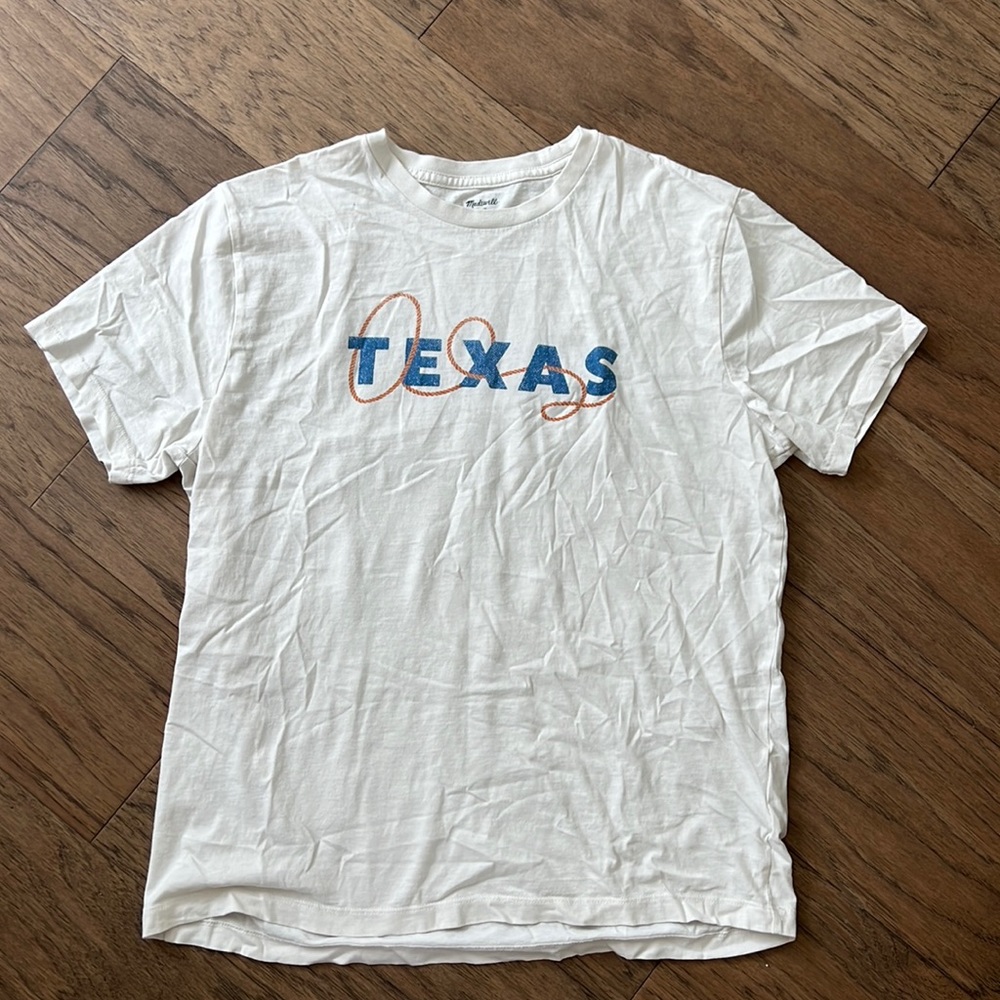 Madewell Texas tee shirt soft white cotton
